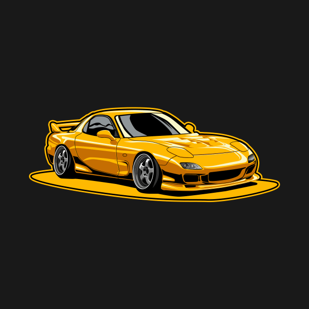 MAZ DA RX7 jdm illustration by ASAKDESIGNS