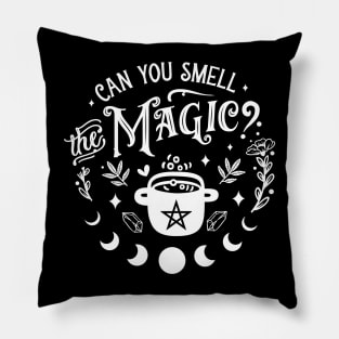 Can You Smell The Magic Kitchen Witch Quote Pillow