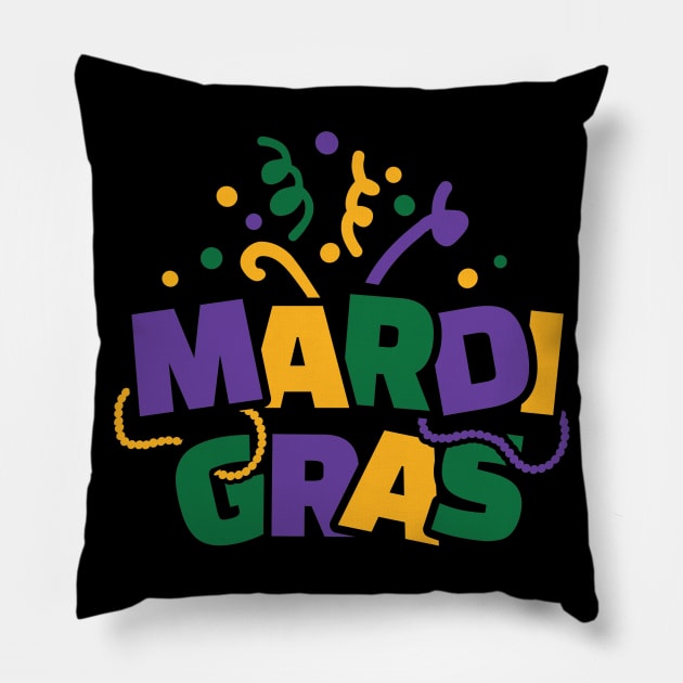 Mardi Gras Pillow by Designzz