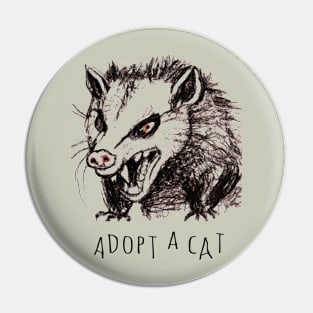 angry opossum Pin