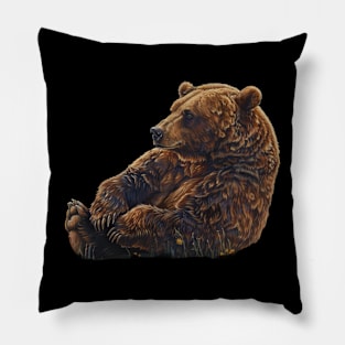 Untouched Corners Grizzly Bear Encounters Pillow