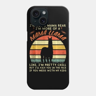 Im not a mama bear Im more of a mama llama Vintage Phone Case