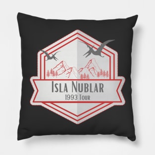 Jurassic Park Isla Nublar 1993 Tour Pillow