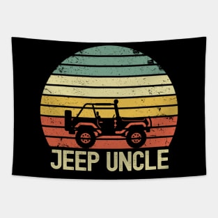 Jeep Uncle Vintage Jeep Retro Jeep Sunset Jeep Jeep Papa Jeep Men Tapestry