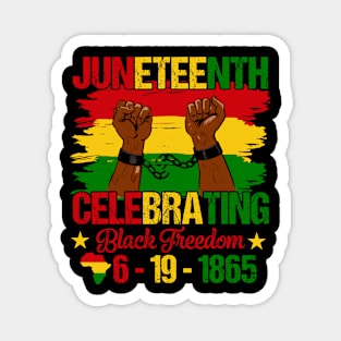 Juneteenth Celebrating Black Freedom 1865 African American Magnet