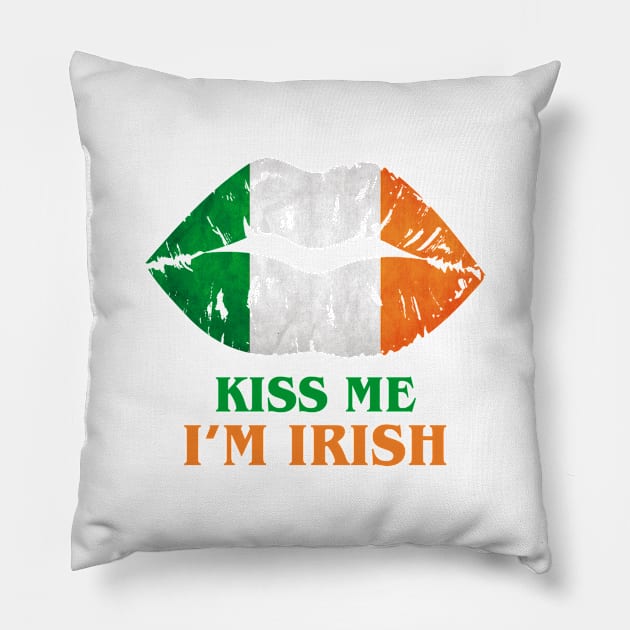 Kiss Me I'm Irish Pillow by Ferrazi