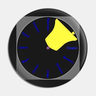 Bell Tower Wall Clock - Yellow Pin