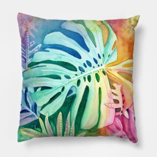 Monstera Pillow