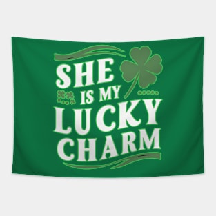 She is my lucky charm Tapestry