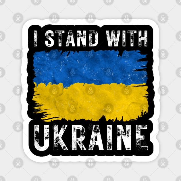 I Stand With Ukraine Magnet by Creatifly Graphic Tees