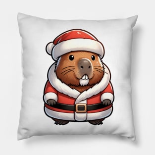 Anime Capybara Christmas Pillow