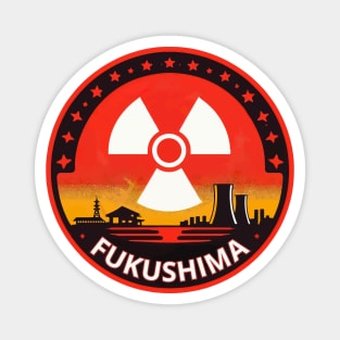 Retro Fukushima Nuclear Disaster Magnet