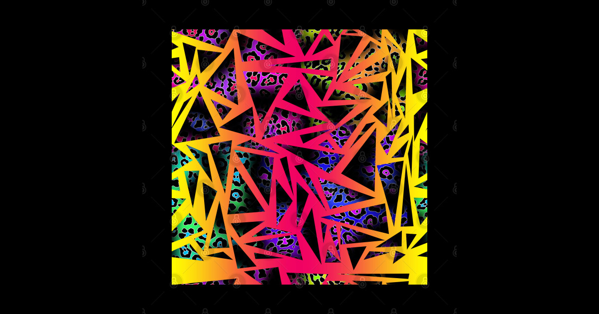 Colorful leopard skin texture with triangles - Leopard Pattern ...