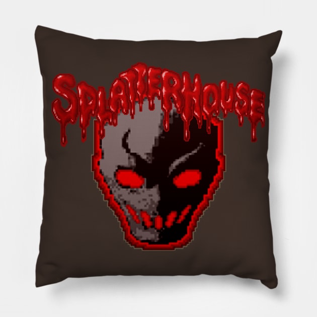 Splatterhouse Terror Mask Pillow by MrDelta