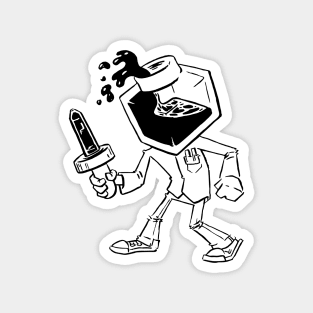 Inkwell Warrior Magnet