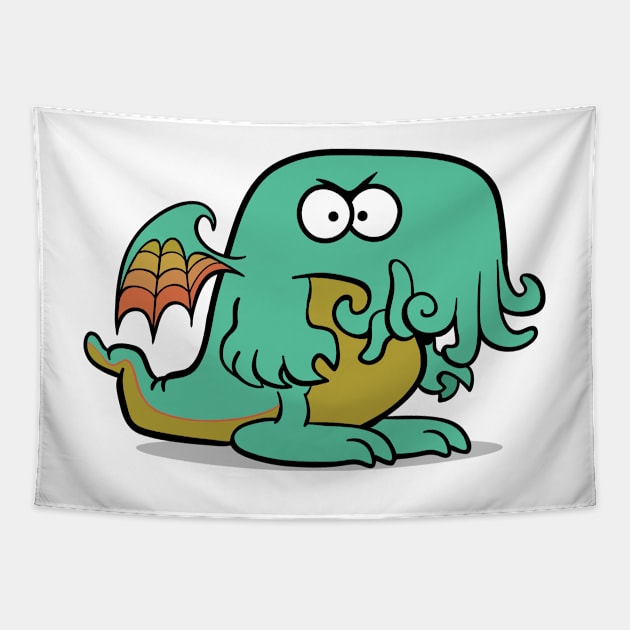 Cute Cthulu Tapestry by MrChuckles