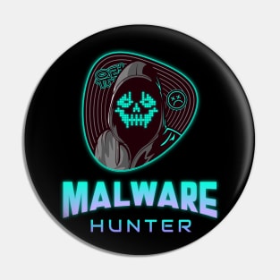 Malware Hunter Neon Pin