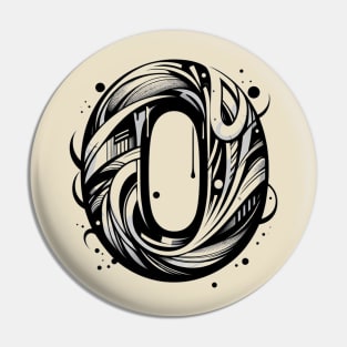 Letter O design graffity style Pin