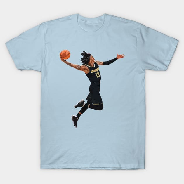 Ja Morant T-shirt Basketball Player MVP Slam Dunk Merchandise