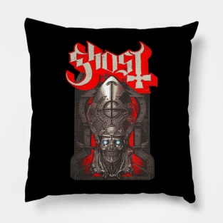 Distressed Phantomime Retro Red Pillow