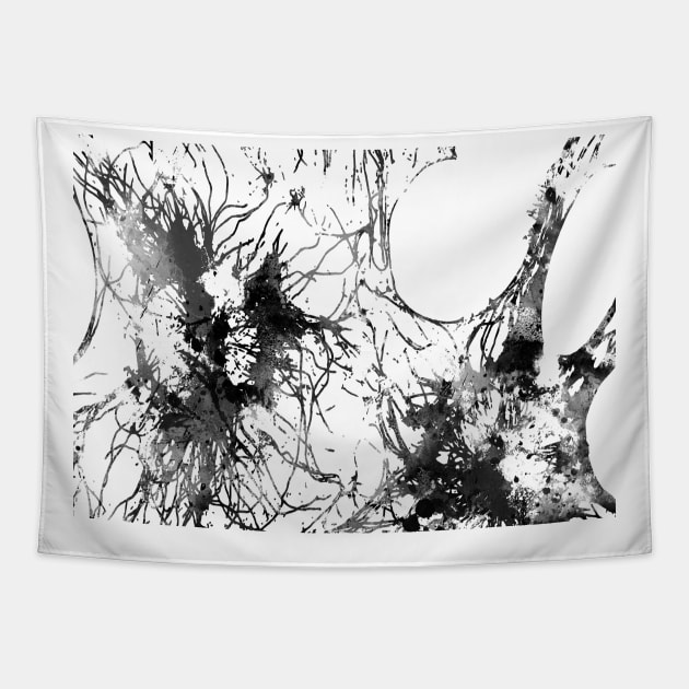 Human brain cells Tapestry by RosaliArt