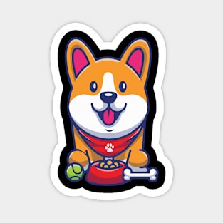 Corgi Dog Cute Funny Happy Magnet