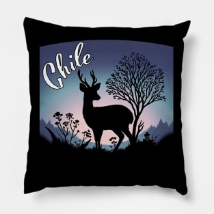 Chilean Torres Del Paine Wildlife Silhouette Pillow