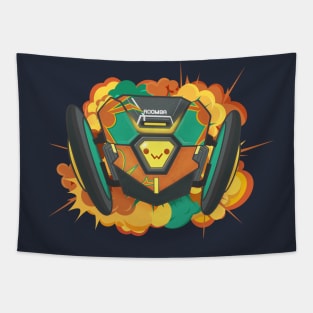 Exploding Roomba Tapestry