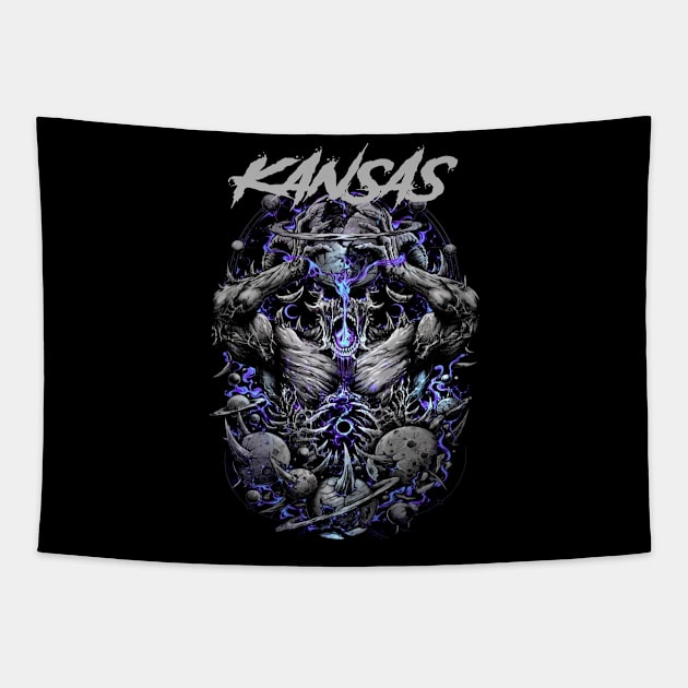 KANSAS BAND MERCHANDISE Tapestry by Rons Frogss