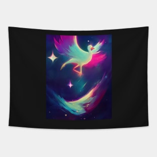 Beautiful Space Goose T-Shirt Tapestry