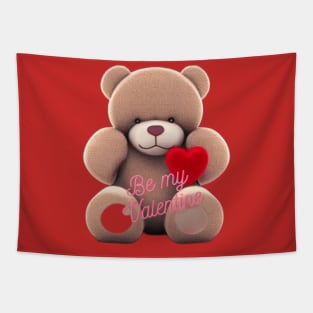 Be my valentine teddy bear Tapestry