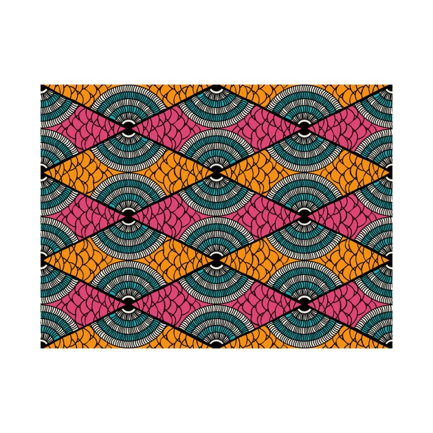 Colorful African Pattern by Kenzellshop