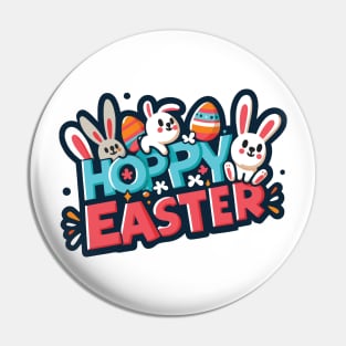 Hoppy Easter: Easter Egg Holiday Pin