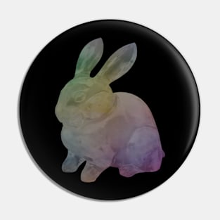 Rainbow rabbit Pin