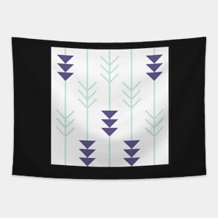 Southwestern Blue Arrows Tapestry