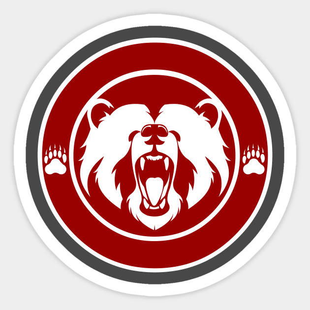 Grizzly Bearista Grizzly Bearista Patch Sticker TeePublic Grizzly Bearista Grizzly Bearista Patch Sticker TeePublic