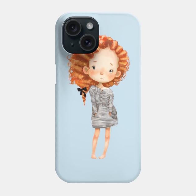 Curly Ginger 1 Phone Case by EveFarb