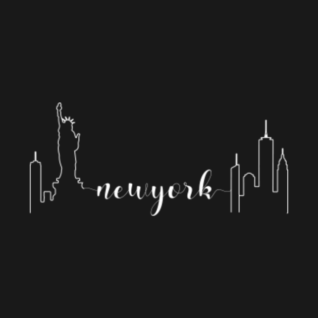 Discover Cute NYC New York City Skyline Souvenir - New York City - T-Shirt