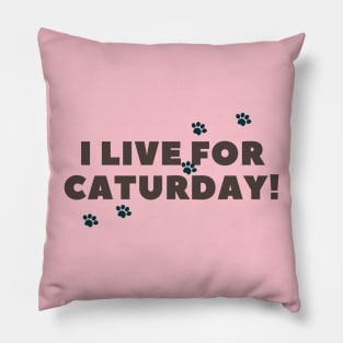 i live for caturday Pillow