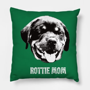 Rottie Mom Rottweiler Poodle Design Pillow