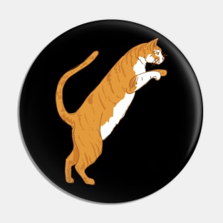 Orange Tabby Cat Pin