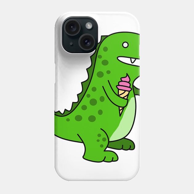 cute godzilla Phone Case by Logisstudio