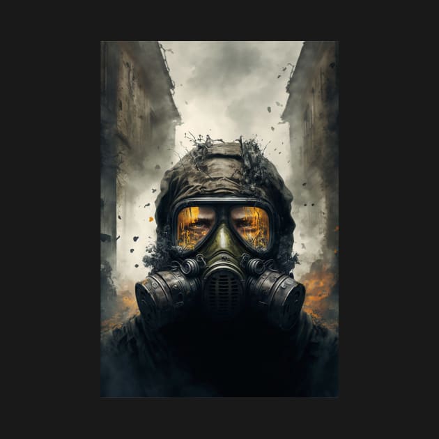 Man In Gas Mask by TortillaChief