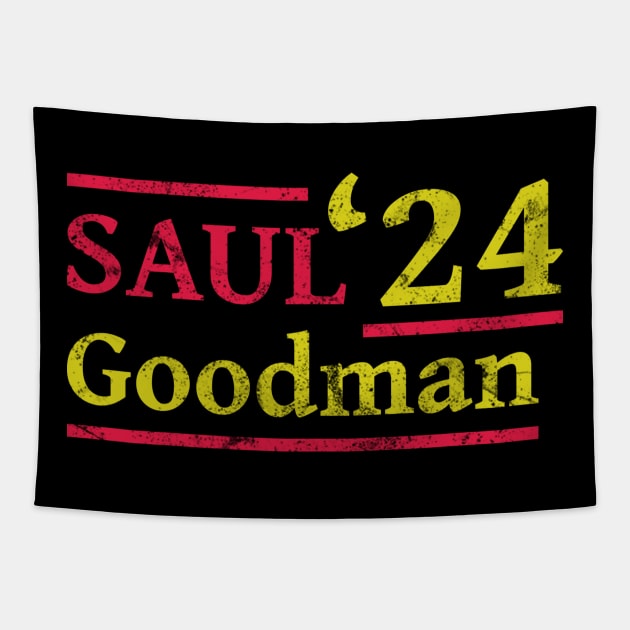 SAUL GOODMAN 2024 Election - for president humor funny Tapestry by Vanilla Susu