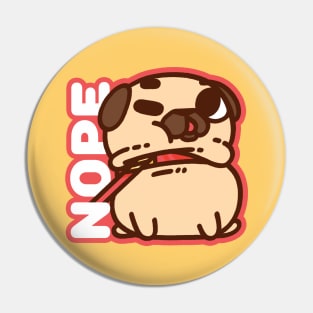 No Want Puglie Pin