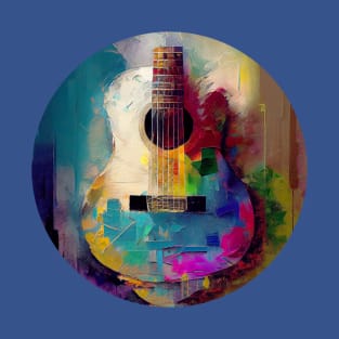 Electric guitar, Rock Music, Abstract painting T-Shirt