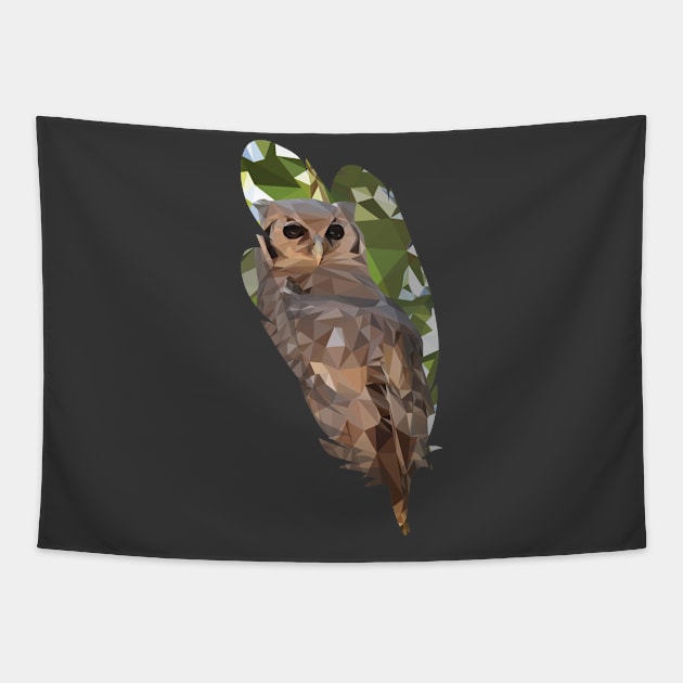 Feathered Owl Tapestry by ErinFCampbell