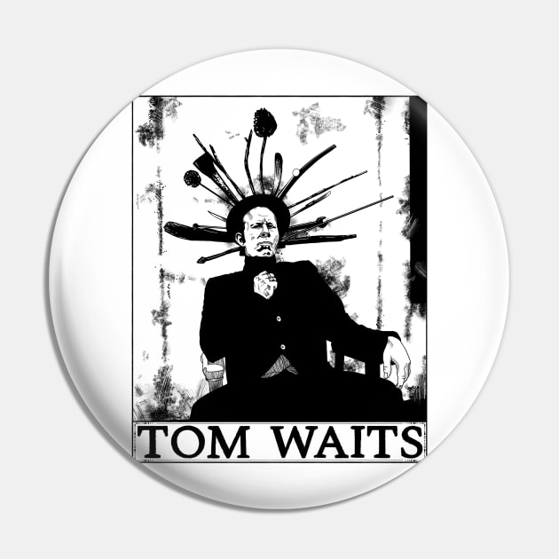 Tom Waits Pin by Eyeballkid-