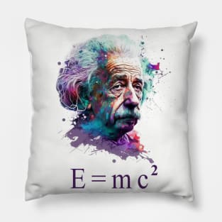 Albert Einstein E=mc2 design, Pillow