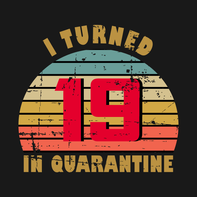 19th Birthday Gift For Him and Her I Turned 19 In Quarantine by RW